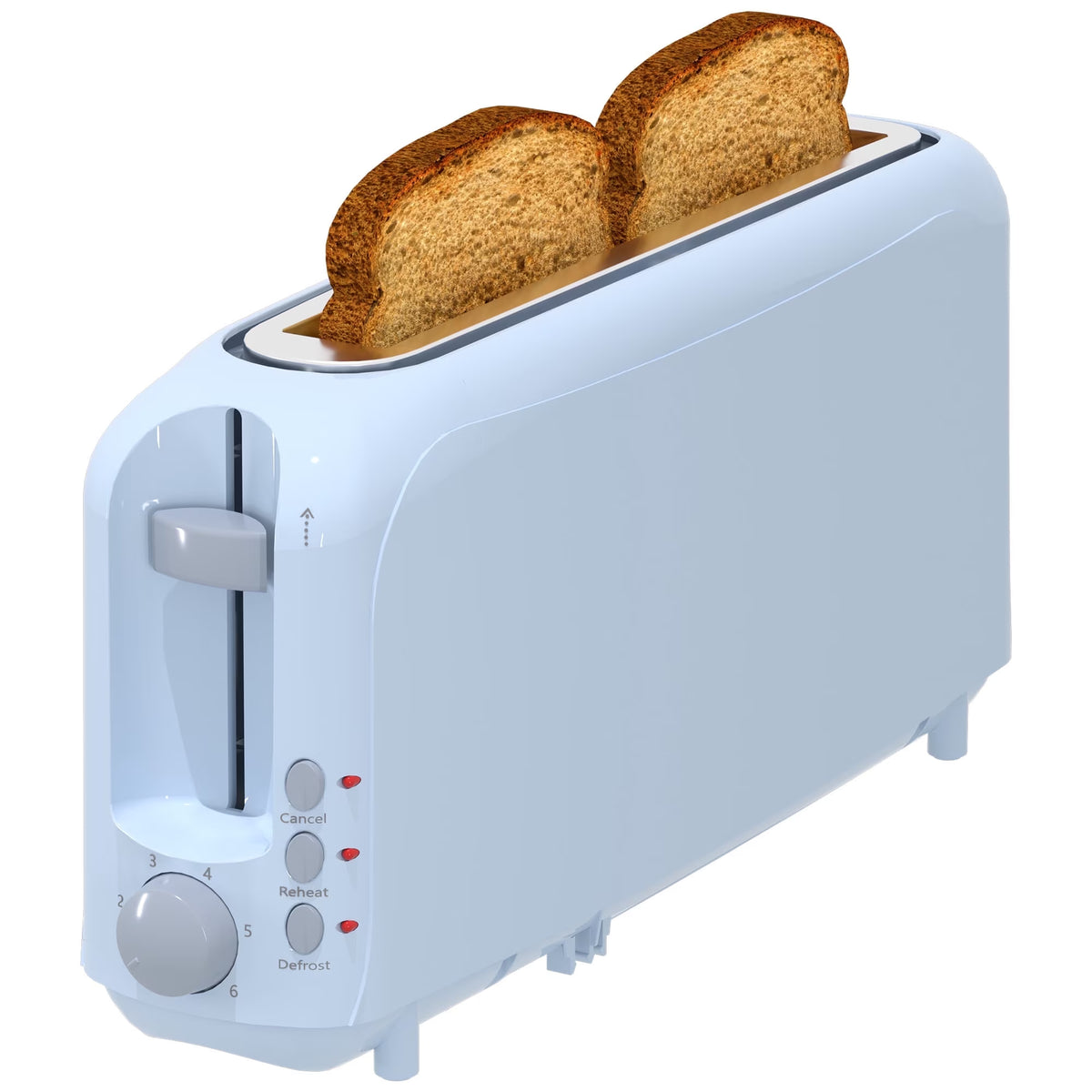 2-Slice Toaster with 10" Extra Long Slot,6 Browning Levels,Removable Crumb Tray,Defrost,Reheat&Cancel Functions,Auto Shut-Off Safety,Pink