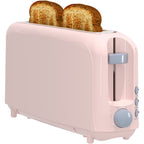 2-Slice Toaster with 10" Extra Long Slot,6 Browning Levels,Removable Crumb Tray,Defrost,Reheat&Cancel Functions,Auto Shut-Off Safety,Pink