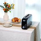 2-Slice Toaster with 10" Extra Long Slot,6 Browning Levels,Removable Crumb Tray,Defrost,Reheat&Cancel Functions,Auto Shut-Off Safety,Black